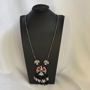 Vintage Native American Navajo Bird Seed Bead Necklace Approx 18" Necklace